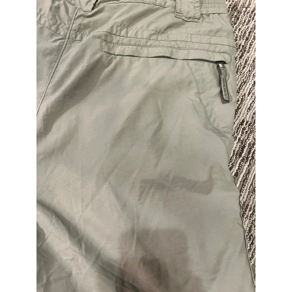 Columbia Titanium Convertible Hiking Pants Mens XL Sage Green Zip Off TL8273
